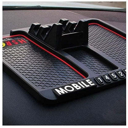 Car Dashboard Mat (Anti-Slip) With Phone Holder