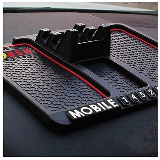 Car Dashboard Mat (Anti-Slip) With Phone Holder