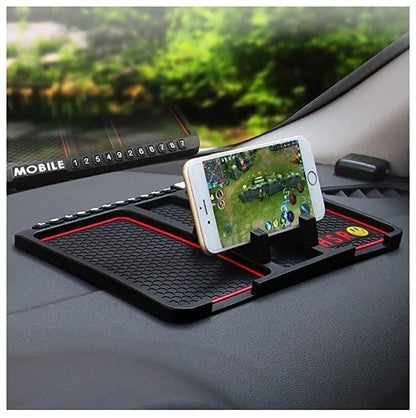 Car Dashboard Mat (Anti-Slip) With Phone Holder