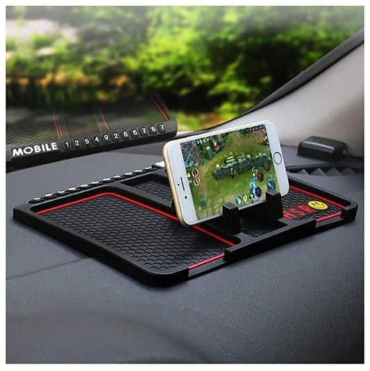 Car Dashboard Mat (Anti-Slip) With Phone Holder