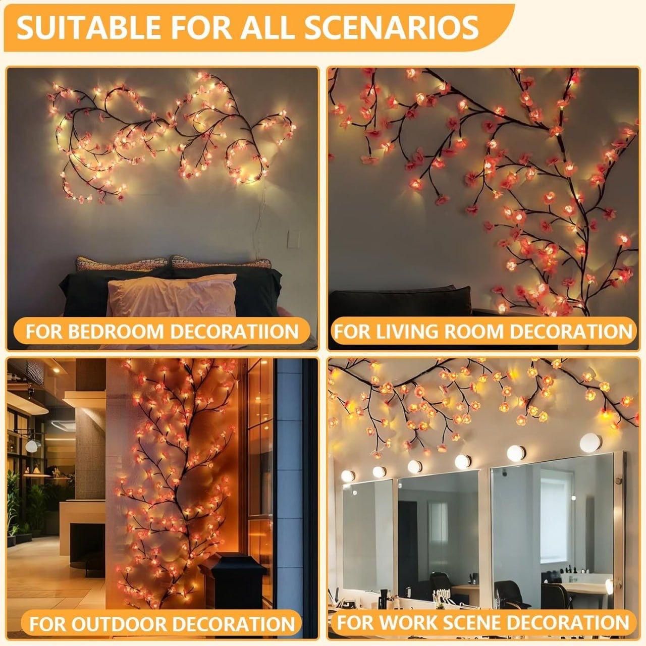 GLOWNIVERSE™ CHERRY BLOSSOM TREE BRANCH LIGHT