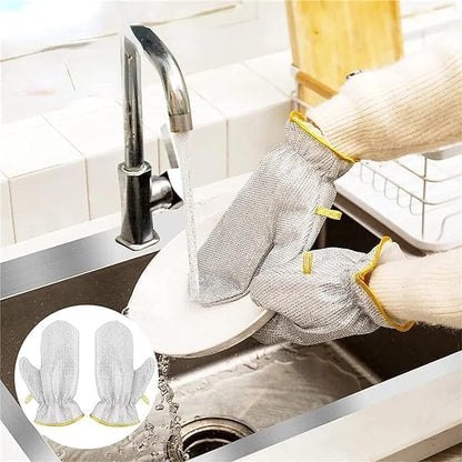 FixScrub™ – Steel wire Dishwashing Gloves (Pack of 2)