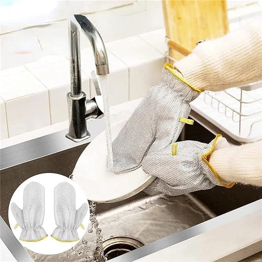 FixScrub™ – Steel wire Dishwashing Gloves (Pack of 2)