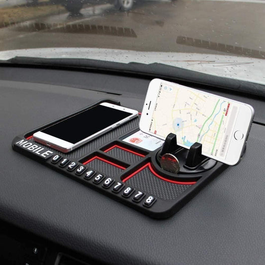 Car Dashboard Mat (Anti-Slip) With Phone Holder