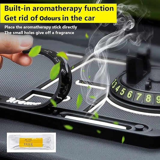 Car Dashboard Mat (Anti-Slip) With Phone Holder