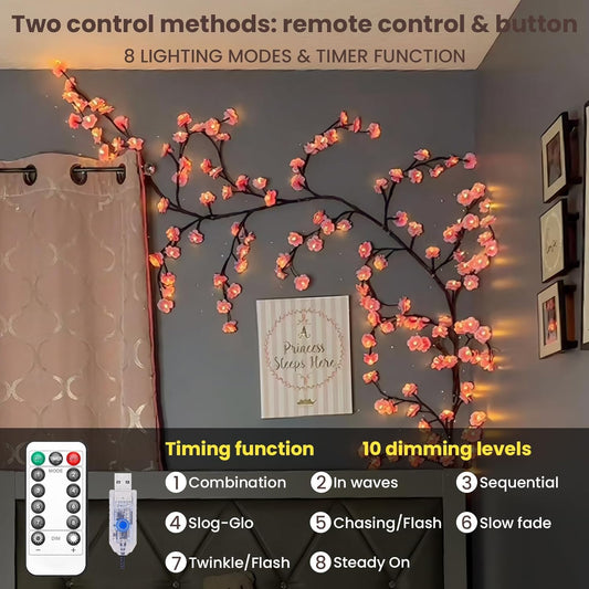 GLOWNIVERSE™ CHERRY BLOSSOM TREE BRANCH LIGHT