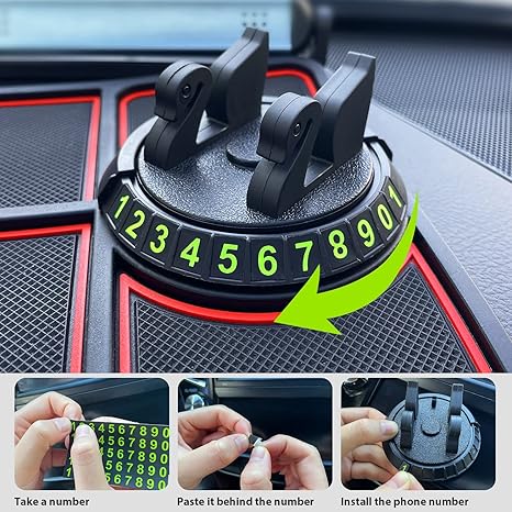 Car Dashboard Mat (Anti-Slip) With Phone Holder
